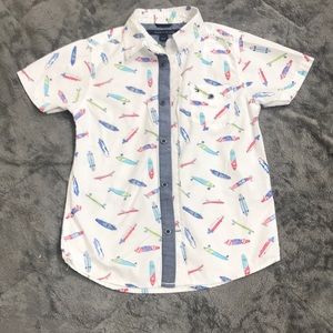Tommy Hilfiger bttton up shirt surf boards